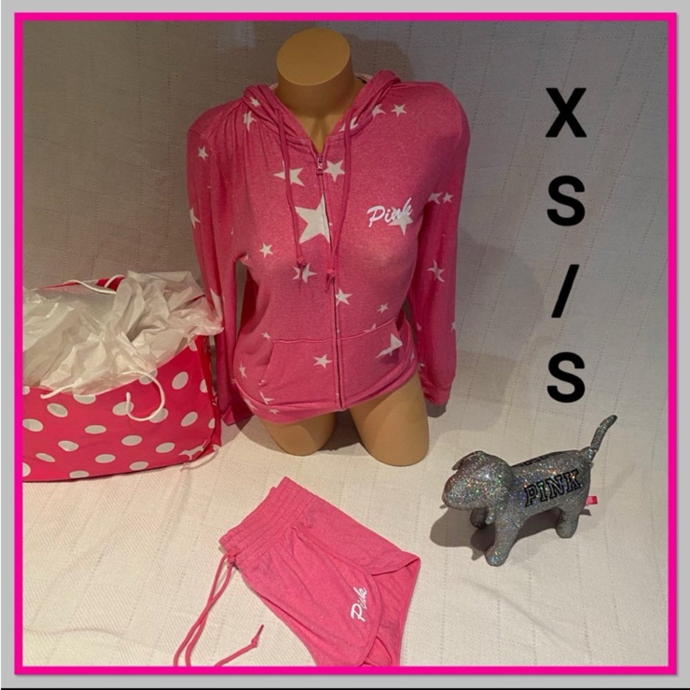NWT VS PINK XS/S GUMBALL STARS SET